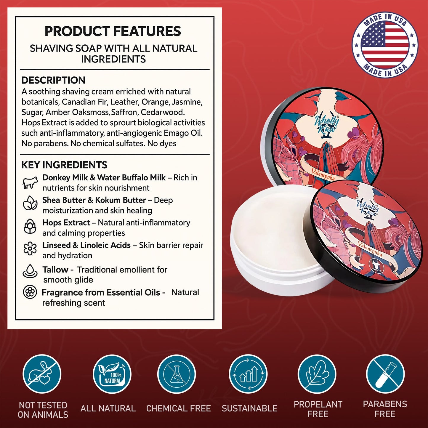 Valentynka Shave Soap