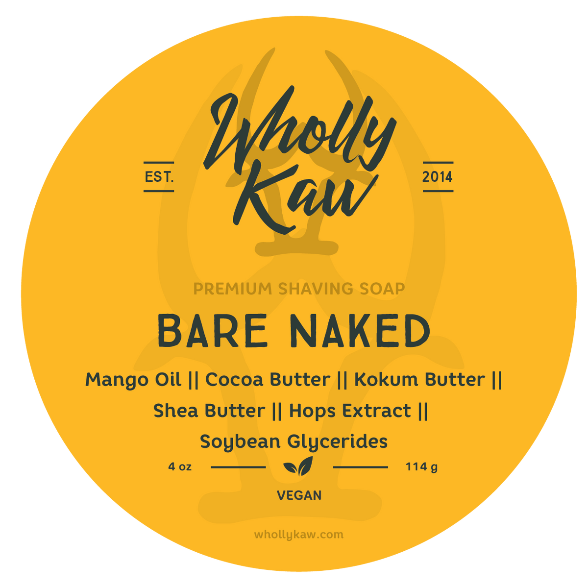 Bare Naked Unscented Shave Soap