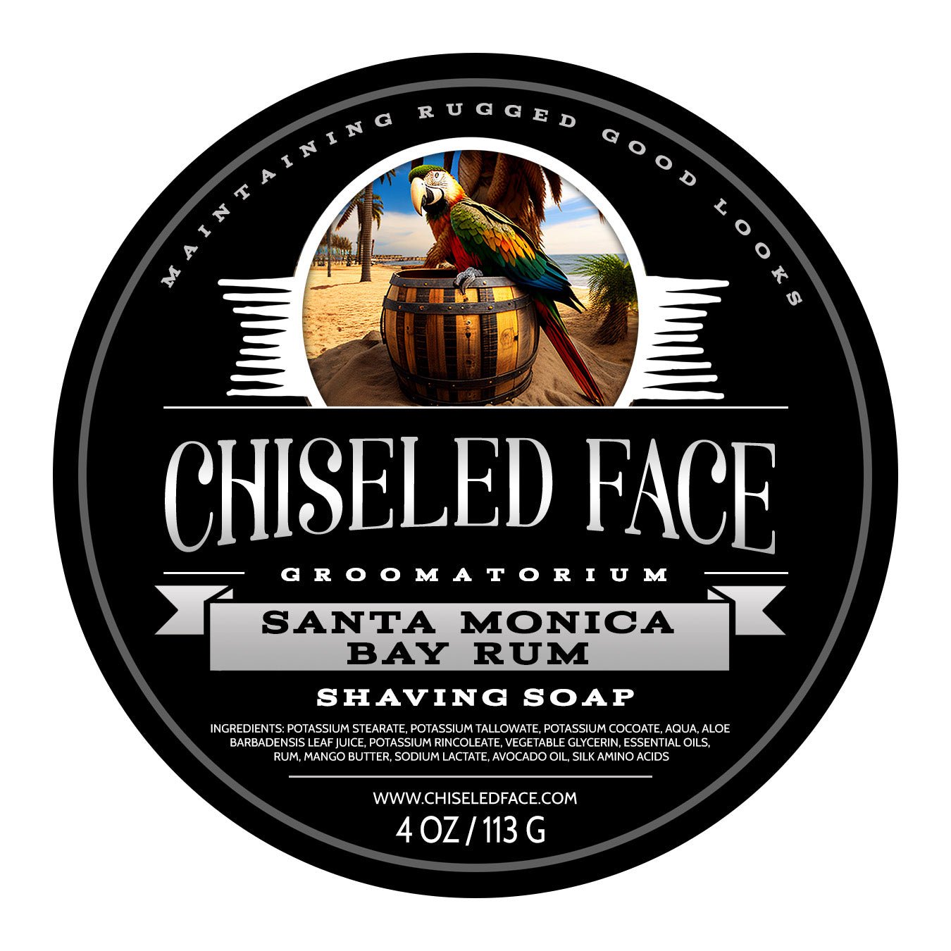 Santa Monica Bay Rum Shave Soap