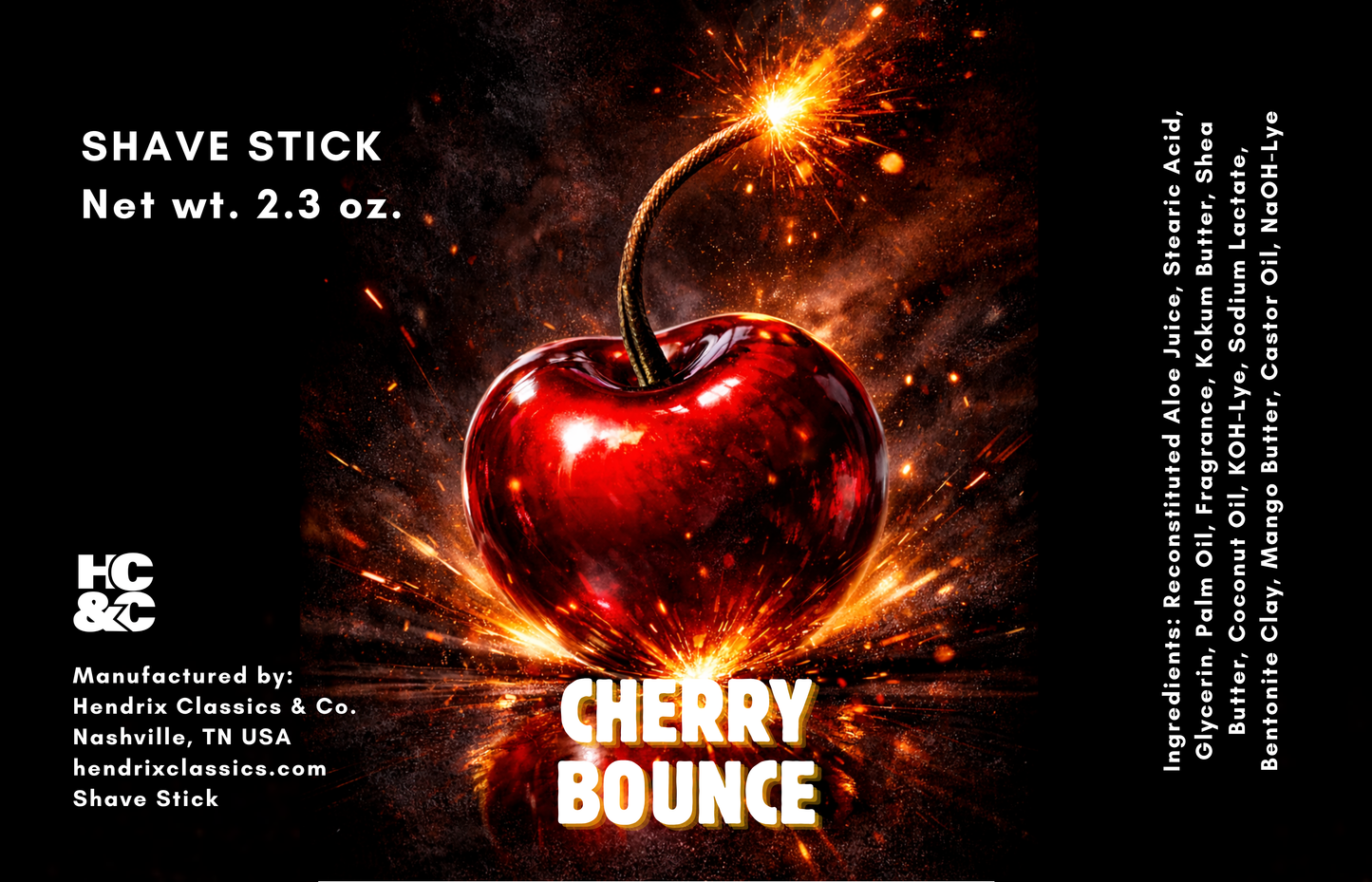 Cherry Bounce Shave Stick