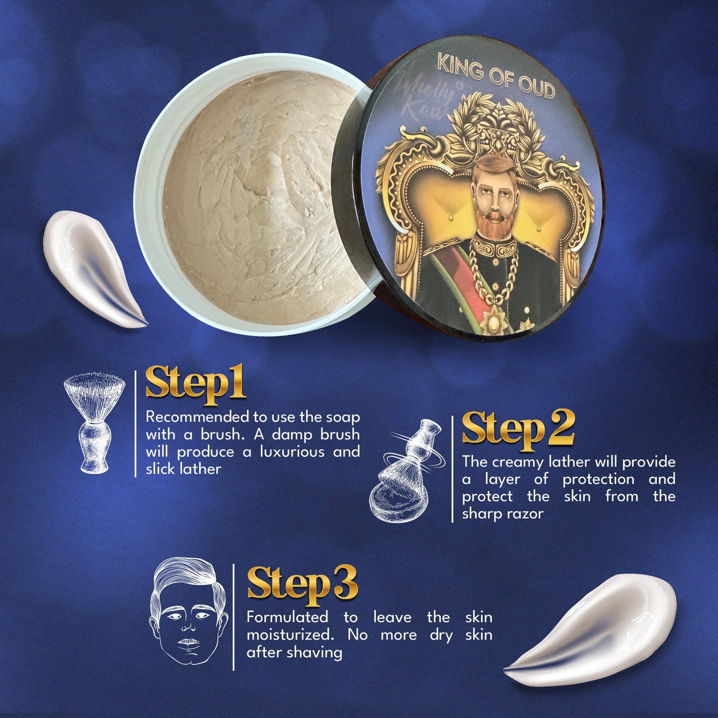 King of Oud Shave Soap