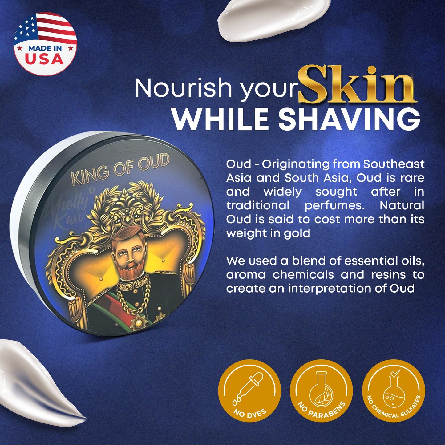King of Oud Shave Soap