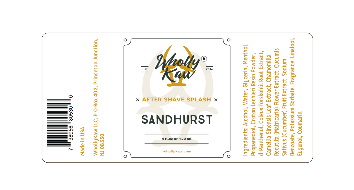 Sandhurst Aftershave Splash