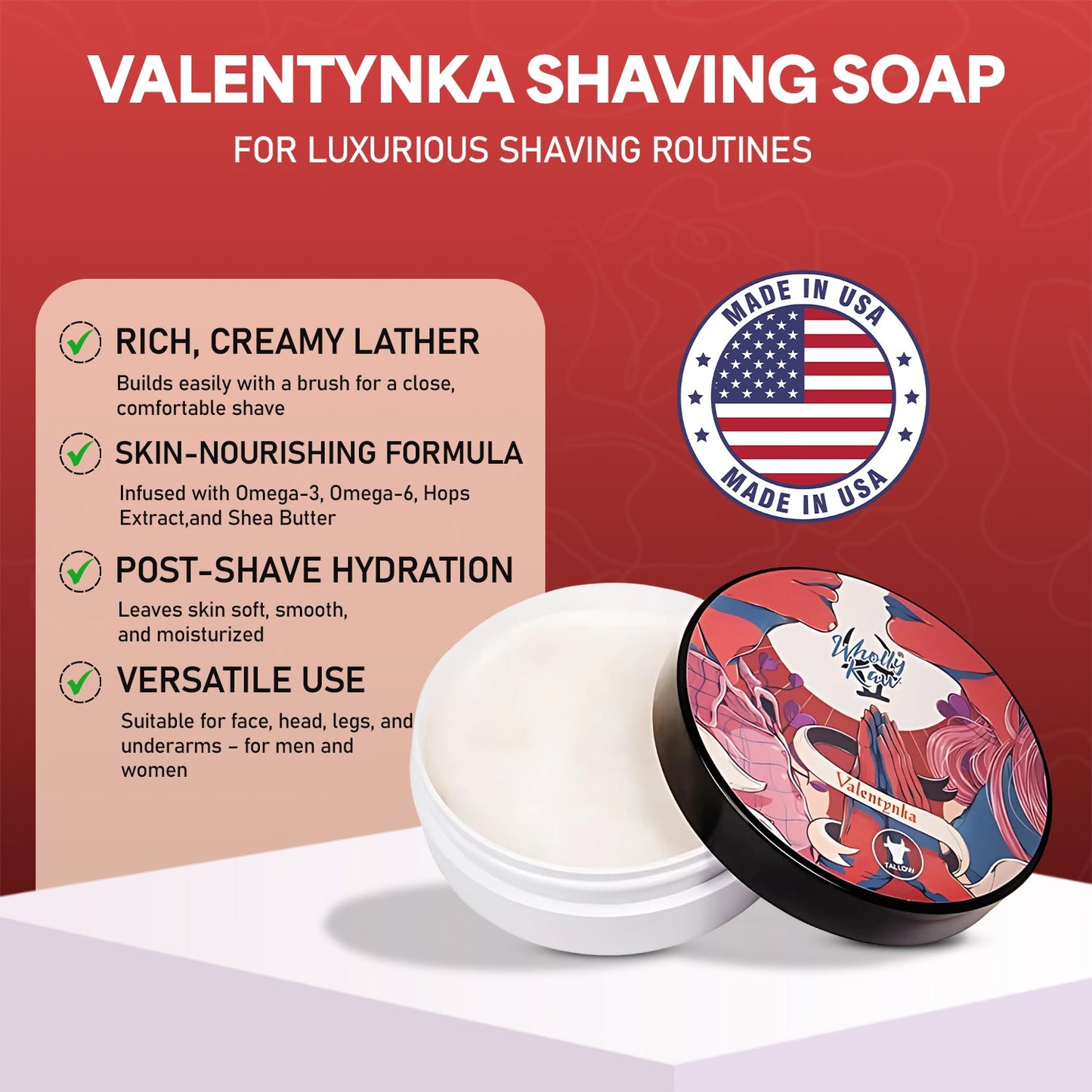 Valentynka Shave Soap