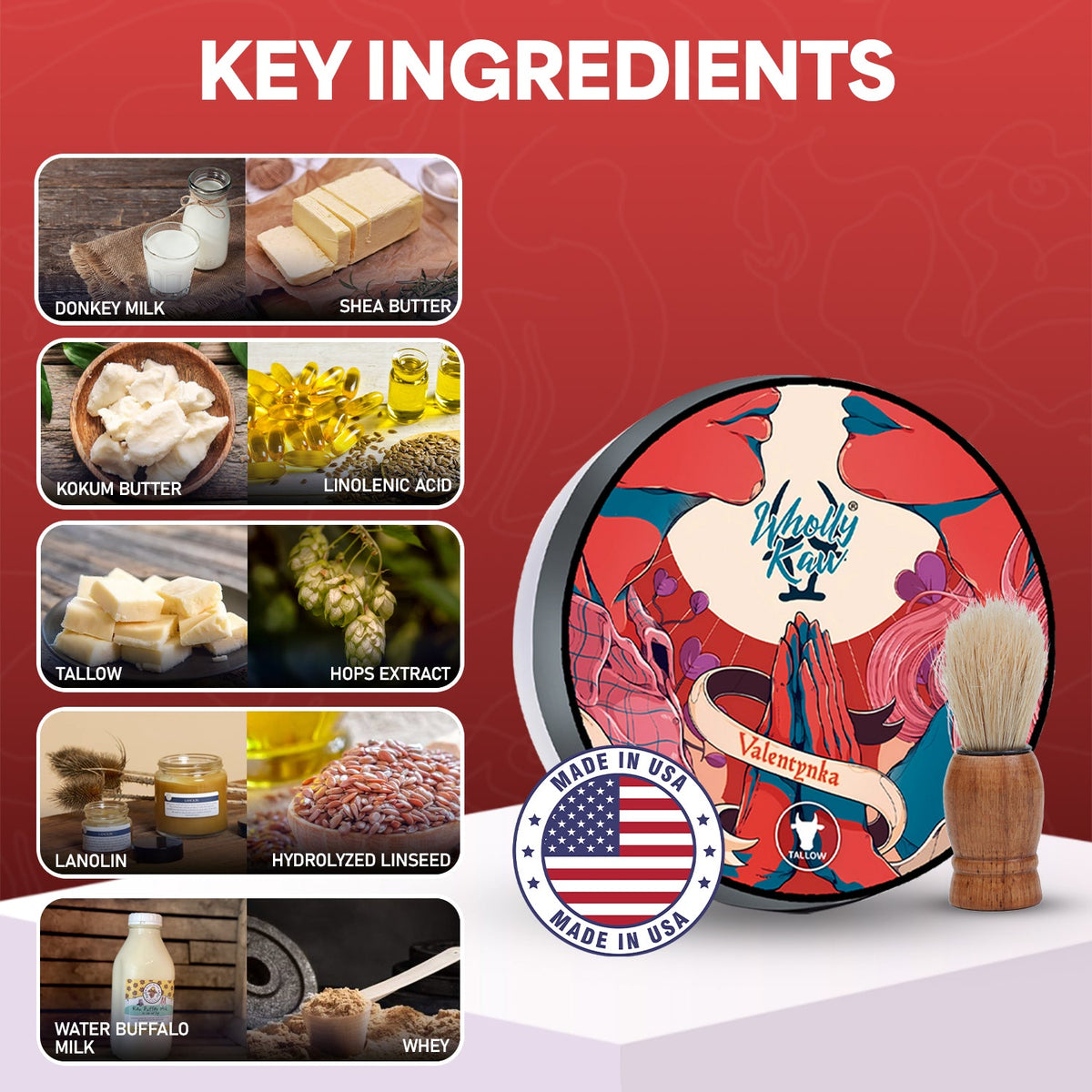 Valentynka Shave Soap