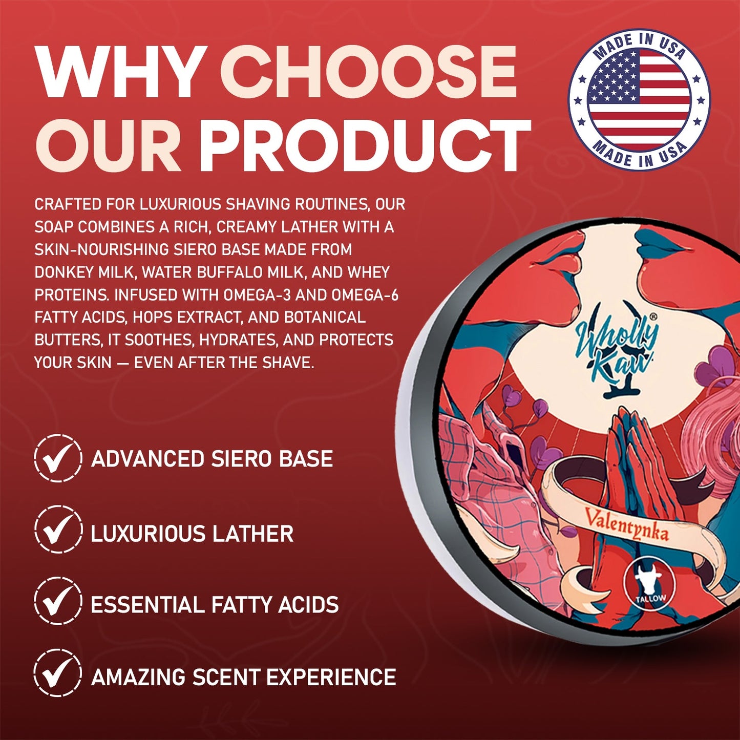 Valentynka Shave Soap
