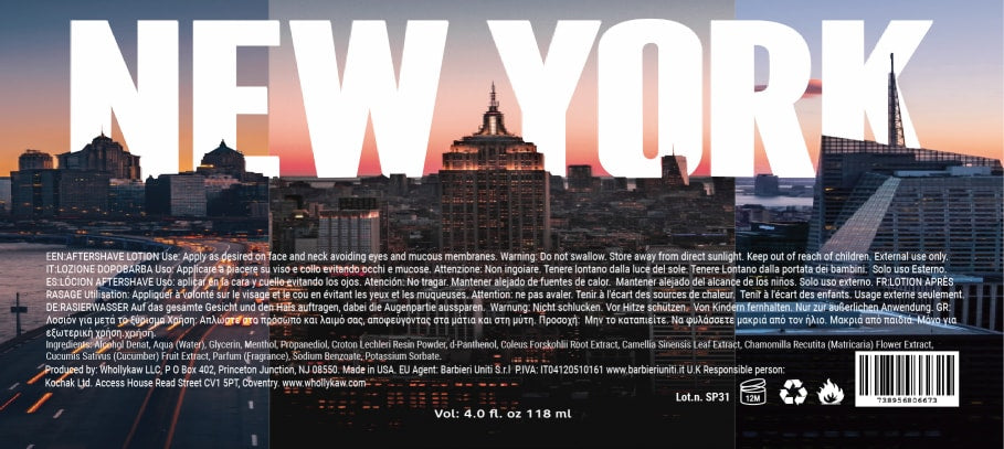New York Aftershave Toner