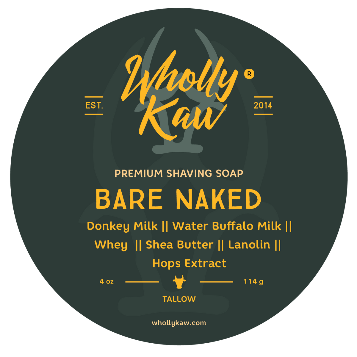 Bare Naked Unscented Shave Soap