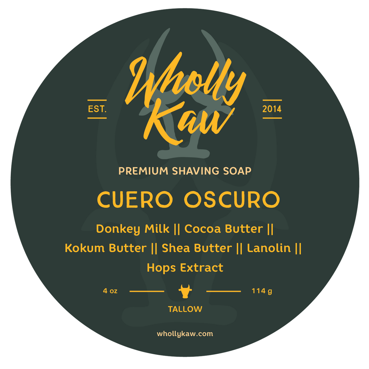 Cuero Oscuro Shave Soap