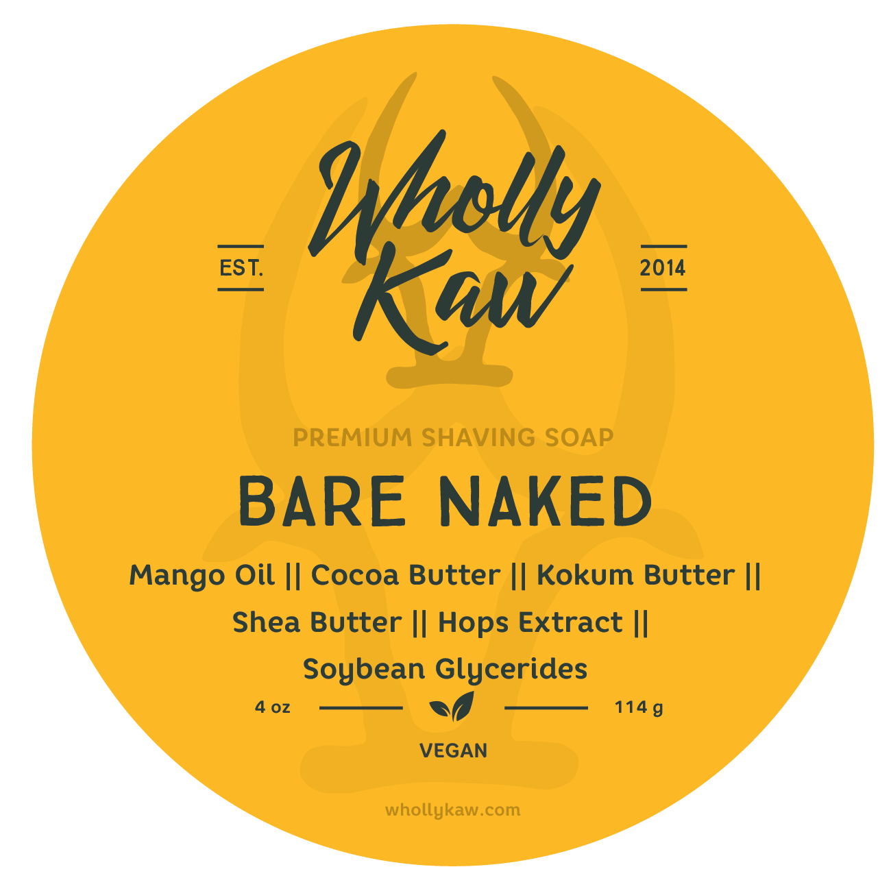 Bare Naked Unscented Shave Soap